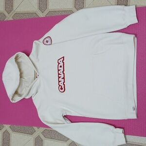 White Canadian Hoodie Size 10-12